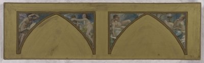 Boceto para el Hôtel de Ville de París: las obras filosóficas de Voltaire. L