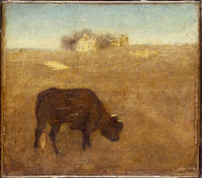 Brillo Vespertino, la Vieja Vaca Roja, principios a mediados de 1870 de Albert Pinkham Ryder