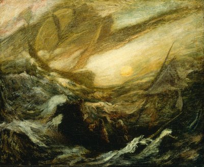 El holandés errante, completado en 1887 de Albert Pinkham Ryder