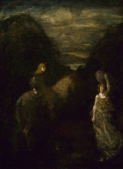 El rey Cophetua y la mendiga, hacia 1906 o 1907 de Albert Pinkham Ryder