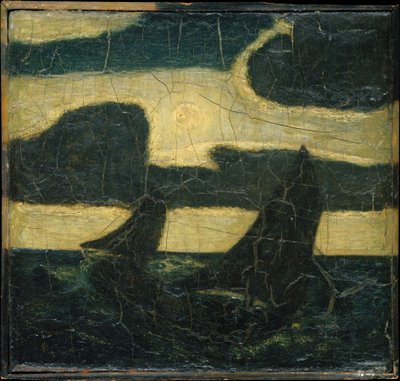 Marina a la luz de la luna, 1870-90 de Albert Pinkham Ryder