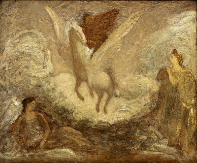 Pegaso partiendo, hacia 1901 de Albert Pinkham Ryder