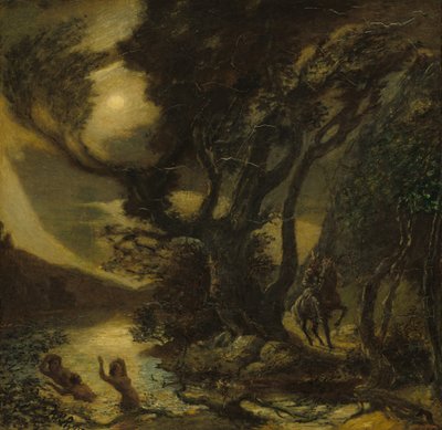 Sigfrido y las Doncellas del Rin de Albert Pinkham Ryder