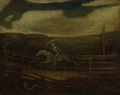 El hipódromo (Muerte sobre un caballo pálido) de Albert Pinkham Ryder
