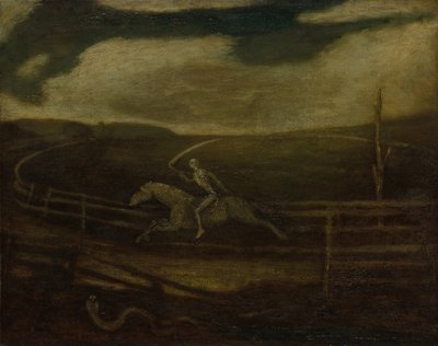 La Pista de Carreras Muerte en un Caballo Pálido, c. 1896-1908 de Albert Pinkham Ryder