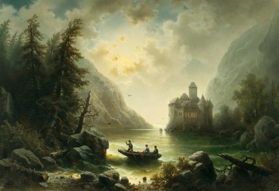 Cruzando en una noche de luna de Albert Rieger