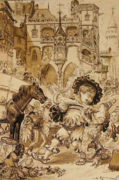 Infancia de Pantagruel de Albert Robida