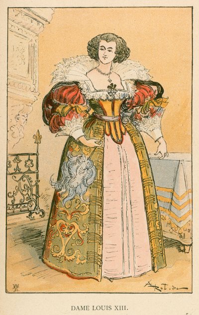 Dama Luis XIII de Albert Robida