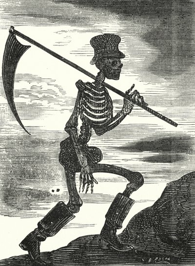 Muerte (grabado) de Albert Robida