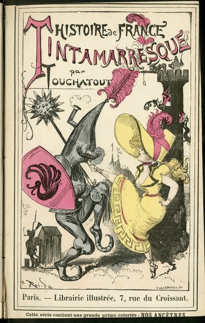 Ilustración de Albert Robida (1848-1926) en Histoire de France tintamarresque, ca. 1880 - Historia, Danza de Albert Robida