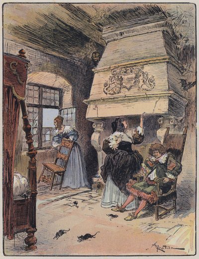 Ilustración para Le Capitaine Bellormeau por y ilustrado por A Robida de Albert Robida