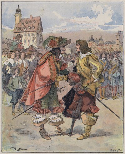 Ilustración para Le Capitaine Bellormeau por y ilustrado por A Robida de Albert Robida