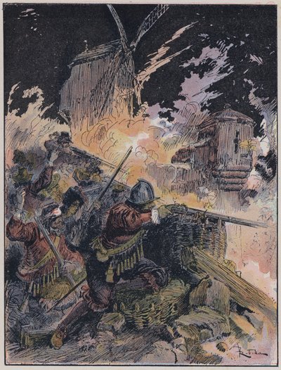 Ilustración para Le Capitaine Bellormeau por y ilustrado por A Robida de Albert Robida