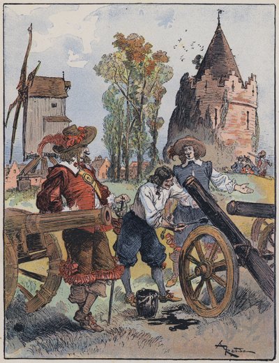 Ilustración para Le Capitaine Bellormeau por y ilustrado por A Robida de Albert Robida