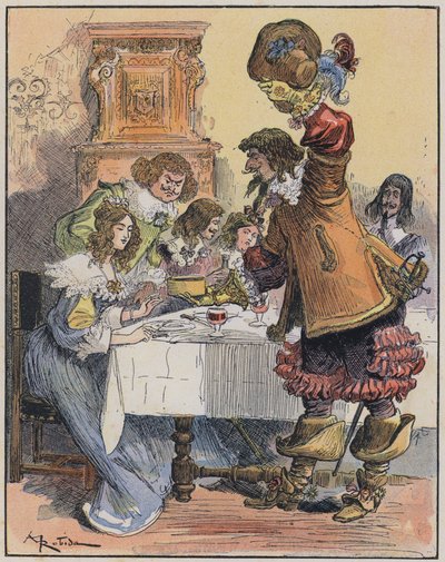 Ilustración para Le Capitaine Bellormeau por y ilustrado por A Robida de Albert Robida