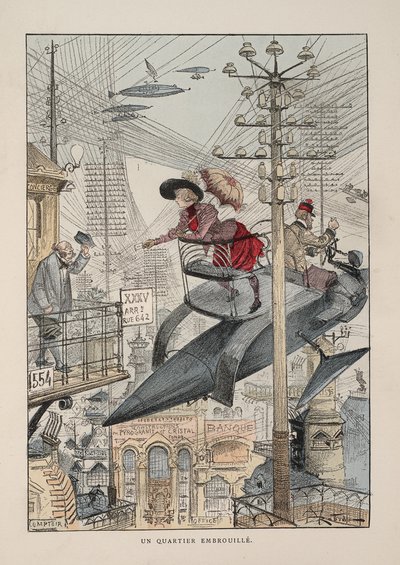Ilustración para Le vingtième siècle: La vie électrique de Albert Robida