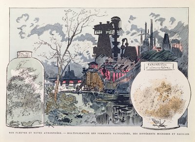 Contaminación Industrial, ilustración de 