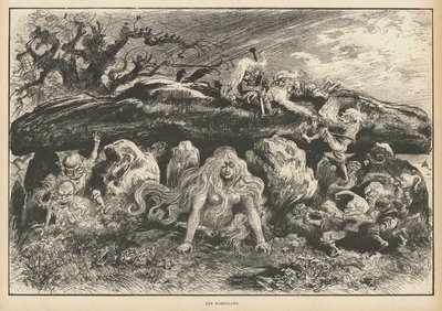 Korrigans, espíritus de la leyenda bretona de Albert Robida