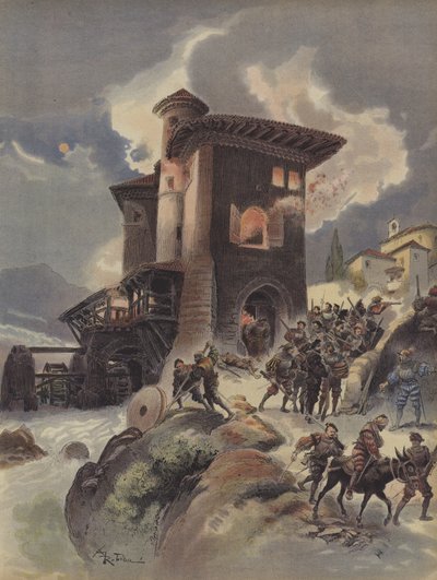 El partisano Montlue se apodera de los molinos de Auriol y masacra a la guarnición imperial de Albert Robida