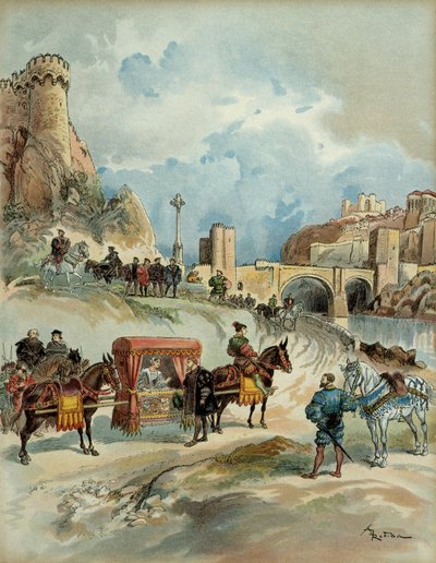 Margarita de Angulema (o Navarra, a veces de Alençon) de Albert Robida