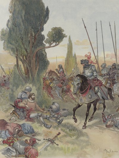 Muerte de Bayard de Albert Robida