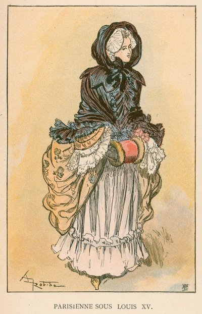 Parisina bajo Luis XV de Albert Robida