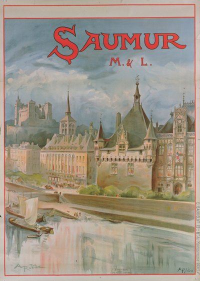 Póster de Saumur de Albert Robida