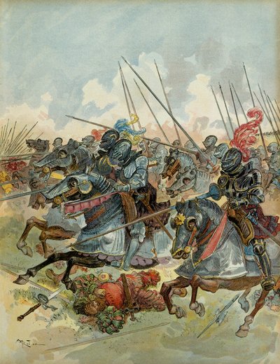 Sexta Guerra Italiana (1521-1526): Batalla de Pavía (Italia), 24 de febrero de Albert Robida
