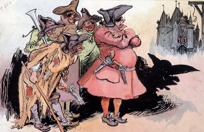 Los 2 cartuchos de Montfrileux, ilustrado por Robida, s. XIX de Albert Robida