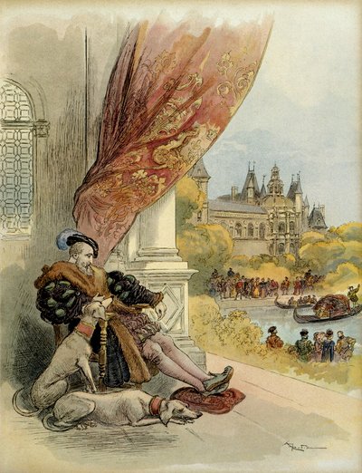Los últimos días de Francisco I (1494-1547), en el castillo de Rambouillet de Albert Robida