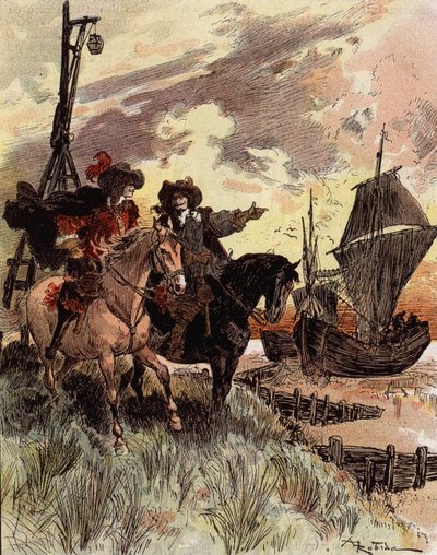 La timidez del Capitán Bellormeau - “Bellormeau inspeccionó el Fuerte Philippe”. Personaje del libro de Albert Robida. Portada “El pequeño francés ilustrado” del 16/12/1899 de Albert Robida
