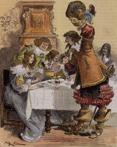 La timidez del Capitán Bellormeau - Personaje del libro de Albert Robida. Portada de 