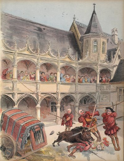 El jabalí salvaje de Amboise, ilustración de 