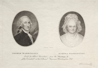 George y Martha Washington de Albert Rosenthal