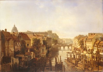Vista del Puente Largo desde el Mühlendamm, 1850 de Albert Schwendy