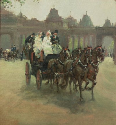 Carruajes en Hyde Park de Albert Snr. Ludovici