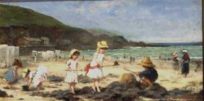Nuestros Vecinos en la Playa, Granville, Francia de Albert Snr. Ludovici