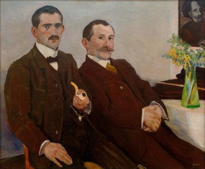 Los hermanos Peter y Fritz de Albert Weisgerber de Albert Weisgerber