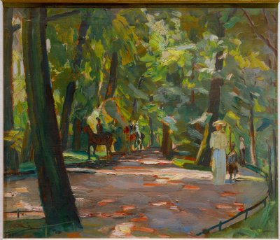 Paseo en el Jardín Inglés de Albert Weisgerber