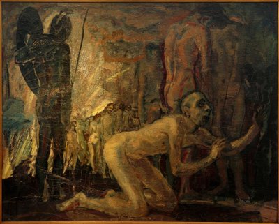 Jeremías antes de la marcha al cautiverio babilónico de Albert Weisgerber