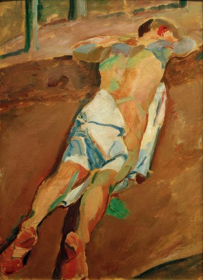 Desnudo masculino acostado de Albert Weisgerber