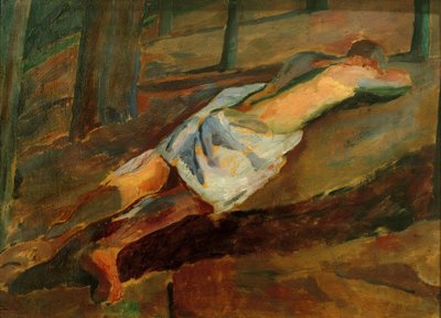 Desnudo masculino reclinado de Albert Weisgerber