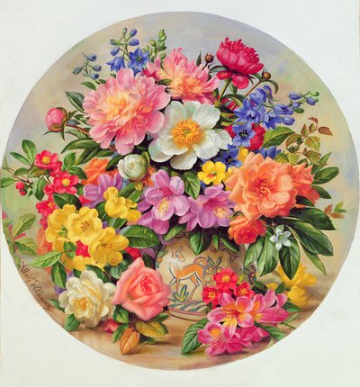 Flores de jardín de julio de Albert Williams