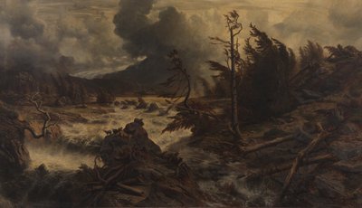 Tempestad de truenos en las altas montañas de Albert Zimmermann