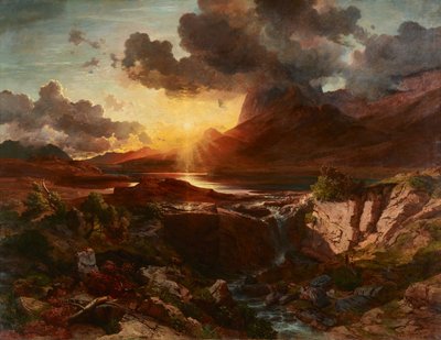 Atardecer en el Hintersee en Berchtesgaden de Albert Zimmermann
