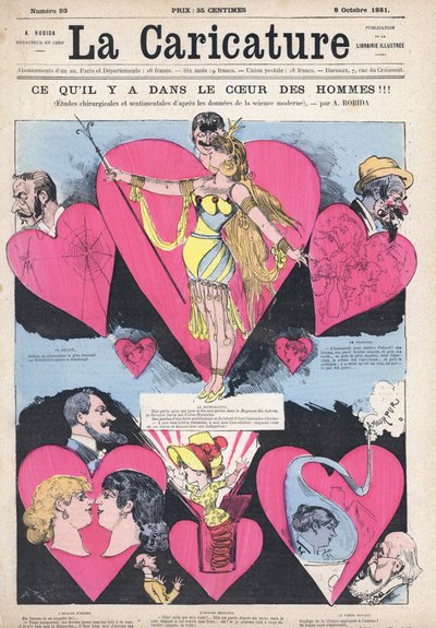 Qué hay en los corazones de los hombres de after Albert Robida