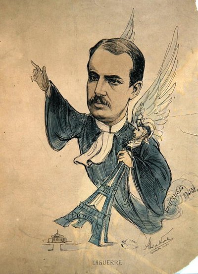 Caricatura de Georges Laguerre, c.1900 de Albert de Korsak