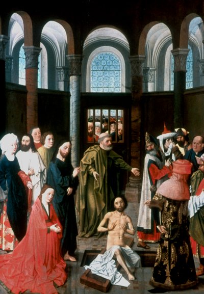 La resurrección de Lázaro, mediados del siglo XV de Albert van Ouwater