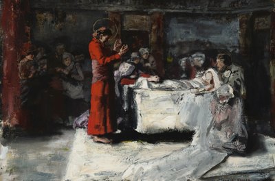 La crianza de la hijita de Jairi de Albert von Keller