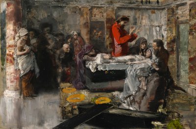 La crianza de la hijita de Jairi de Albert von Keller